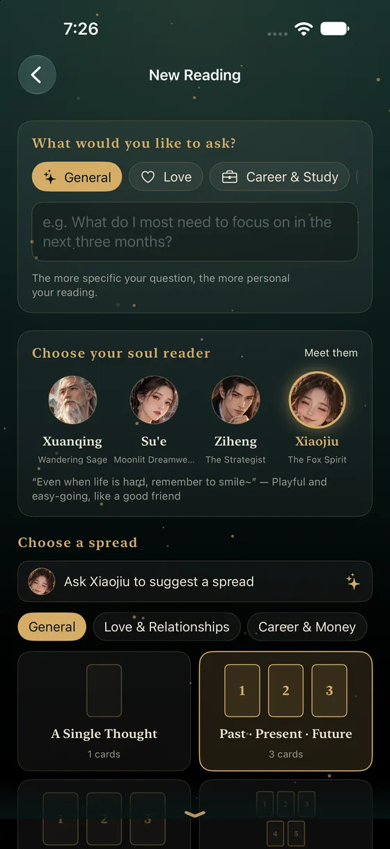 Choose a spread
